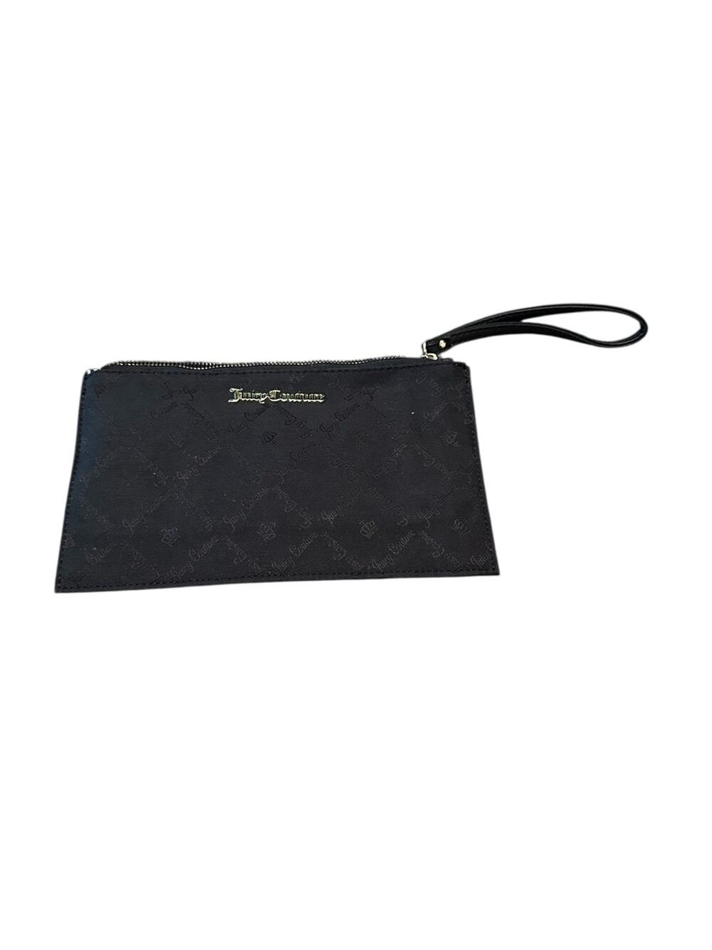 Juicy Couture Black Sleek Wristlet Clutch - Picture 1 of 6